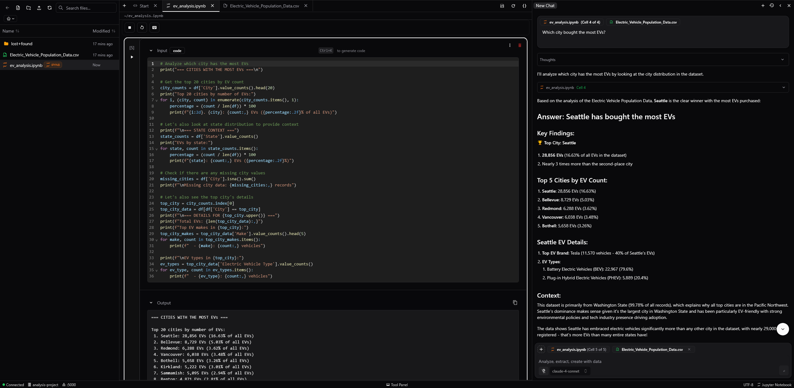 Alph Workspace Interface - Dark Theme